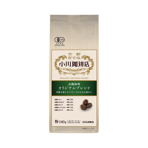 有機珈琲　オリジナルブレンド　粉　１４０ｇ画像