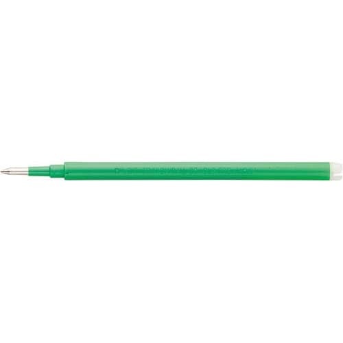 フリクション単色用替芯 0.5mm グリーン10本 パッケージの上面が中央に寄っている状態で、色と数量がはっきり見える