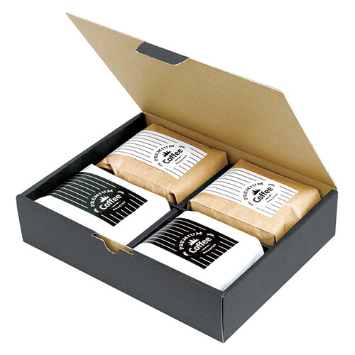 インナーガゼット袋兼用ギフト箱　４Ｐ　紺画像