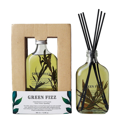 Botanical Bottles ﾃﾞｨﾌｭｰｻﾞｰ ｸﾞﾘｰﾝﾌｨｽﾞ 180ml 1ｾｯﾄ
