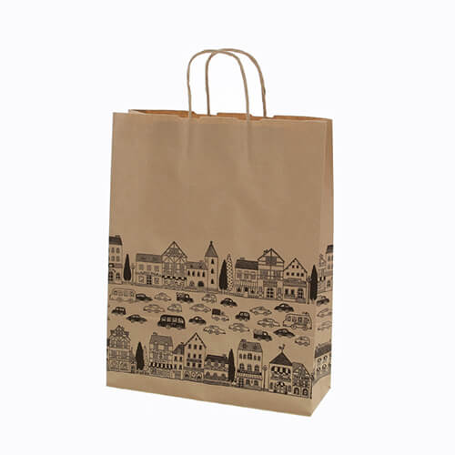 手提げ紙袋（ニュータウン・丸紐・幅320×マチ115×高さ410mm）画像