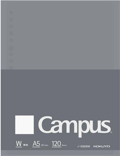 キャンパス　ルーズリーフＢｉｚ　無地　Ａ５画像