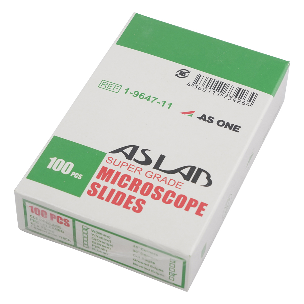 アズラボ スライドガラス（ソーダ） 100枚入 10128105P ホワイト画像