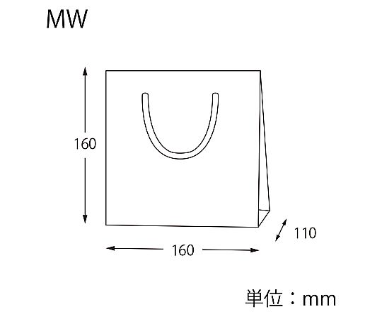 手提げ紙袋　カラーチャームバッグ　クラフト　10枚 クラフト素材で作られた手提げ袋が隙間なく並んでいる様子