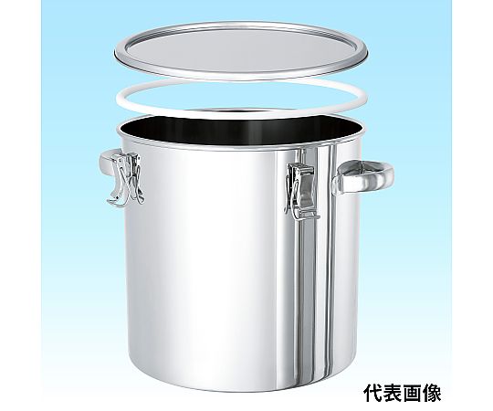 PTFEパッキン付316L密閉容器 10L