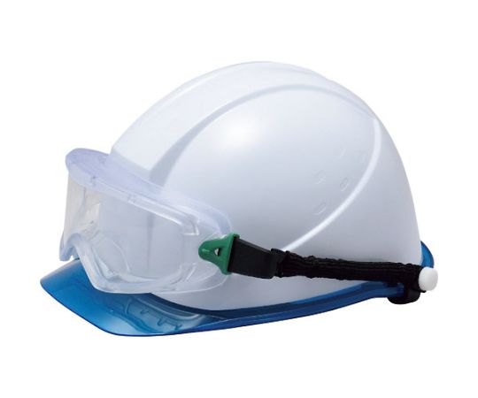 JIS/ANSI規格品 保護めがね スプリング付ゴーグル（曇り止め加工・ヘルメット取付用）画像