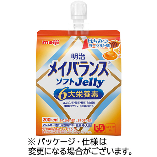 ﾒｲﾊﾞﾗﾝｽｿﾌﾄJelly(ｾﾞﾘｰ) はちみつﾖｰｸﾞﾙﾄ味 125mL 1ｾｯﾄ(36個)画像