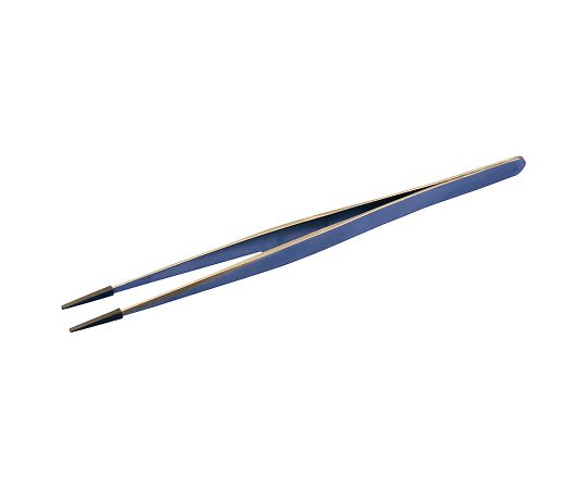 先端ゴムキャップ付ピンセット　Feather　Pick　140×8mm　ストレート画像