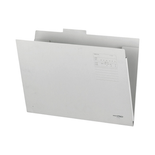 個別フォルダー　サイドカバー付き　Ａ３　灰　１０枚画像