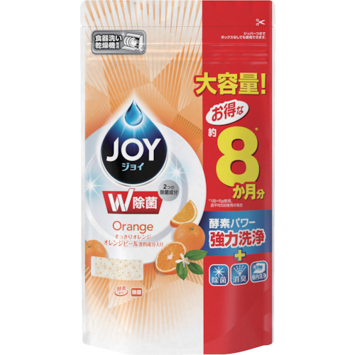 Ｐ＆Ｇ　ジョイ　食洗器用　Ｗ除菌　オレンジピール成分入り　つめかえ　特大　９３０ｇ画像