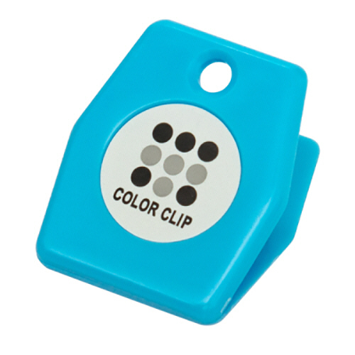 ｶﾗｰｸﾘｯﾌﾟ ｼｰﾙ付 ｽｶｲﾌﾞﾙｰ 1ﾊﾟｯｸ(50個)画像