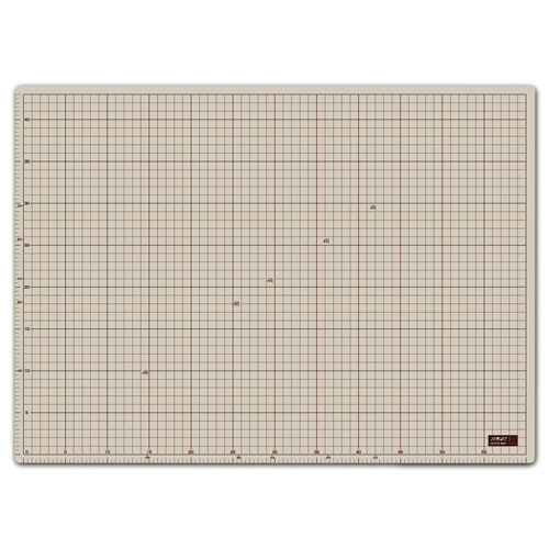 ｶｯﾀｰﾏｯﾄ A2 450×620mm 表面:ｿﾌﾄｸﾞﾚｰ 裏面:ﾌﾞﾗｳﾝ 1ｾｯﾄ(5枚)画像