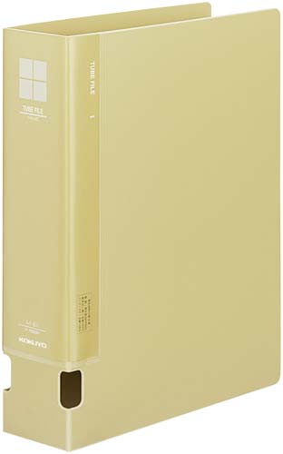 チューブファイルＰＰ黄Ａ４縦背幅７４ｍｍ　４冊画像