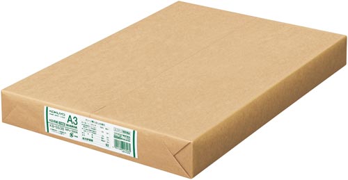 ＫＢ用紙　低白色再生紙６６ｇ　Ａ３　５００枚　３冊画像