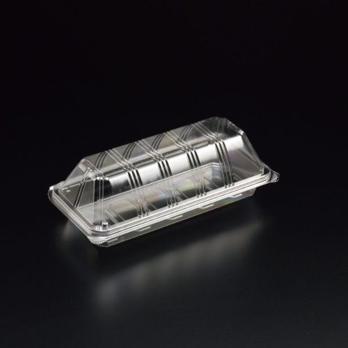 軽食容器 ユニコン LS-05-T 透明 スミ [バラ販売]