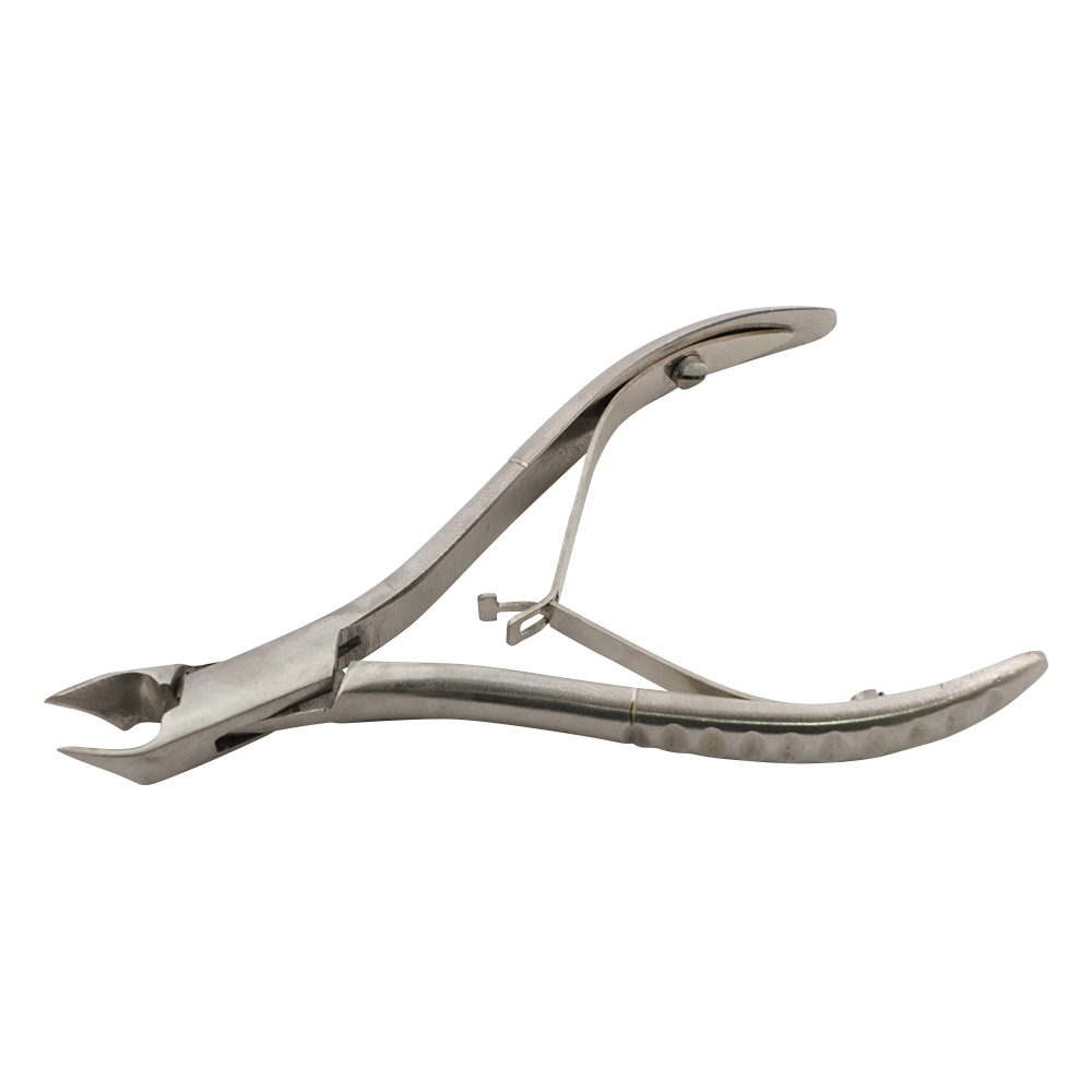 小型ニッパ式爪切り アングル刃 全長100mm画像