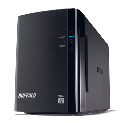 ﾄﾞﾗｲﾌﾞｽﾃｰｼｮﾝ ﾐﾗｰﾘﾝｸﾞ機能搭載 外付けHDD USB3.0用2ﾄﾞﾗｲﾌﾞ4TB ﾌﾞﾗｯｸ 1台画像