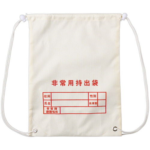 両ﾘｭｯｸ･非常用持出袋(ﾁｪｯｸﾘｽﾄ付) 1袋画像