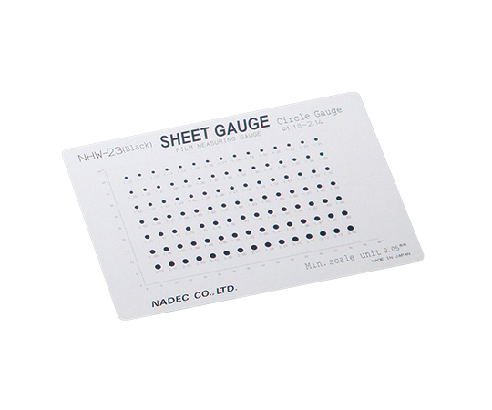 顕微鏡用スケール(シートゲージ)　サークルゲージ画像