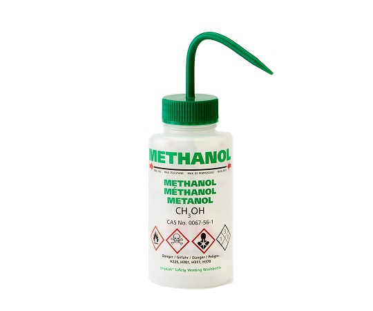 薬品標識広口洗浄瓶 （Azlon） 250mL メタノール画像