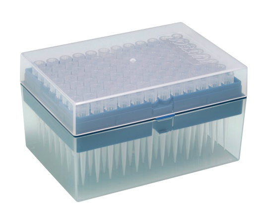 100μL フィルターチップ システムラック（PP） 滅菌 1箱（96本×10ラック入）画像