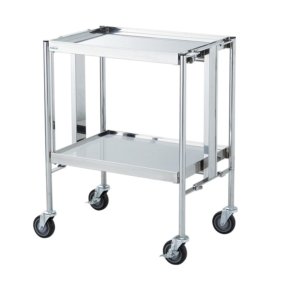 折りたたみ回診車 2段車 660×450×850mm