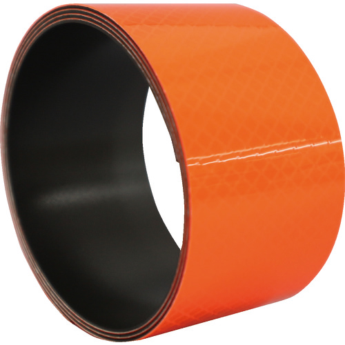 ﾌﾟﾘｽﾞﾑ反射ﾏｸﾞﾈｯﾄｼｰﾄ 50mm×1m 蛍光ｵﾚﾝｼﾞ 1巻画像