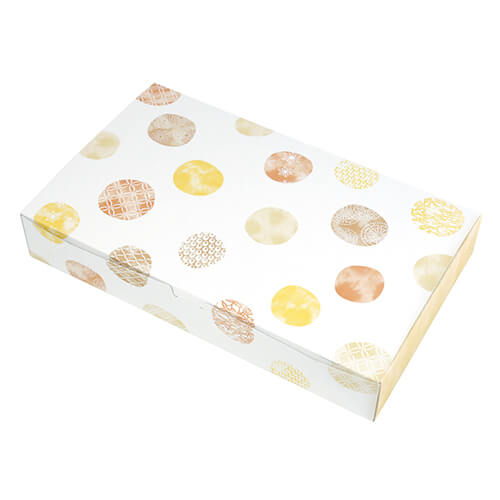 ルミアサービス箱１５個　和み柄　茶画像