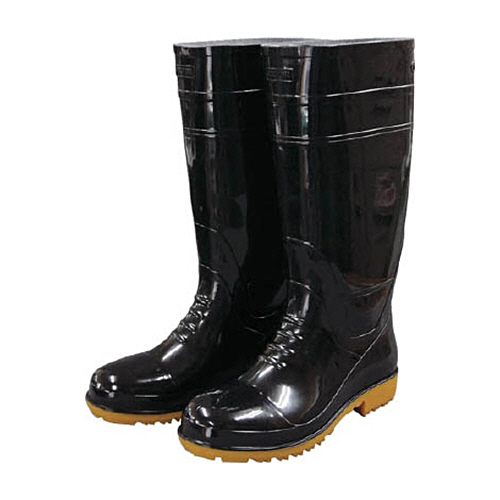 福山ｺﾞﾑ 耐油長靴先芯入り ｶﾞﾛｱ#1ﾌﾞﾗｯｸM 1足画像