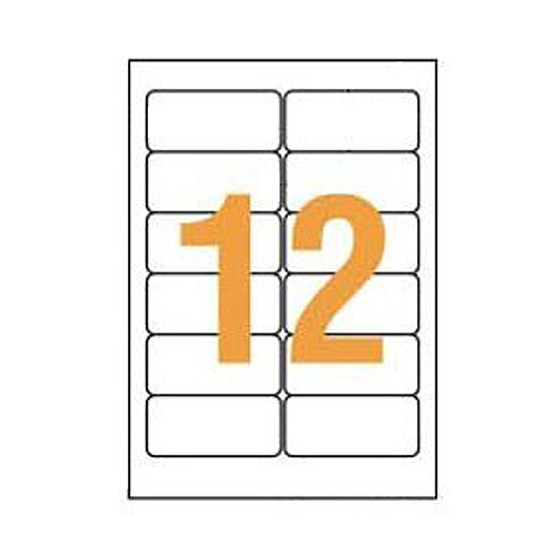 LPﾀｯｸﾗﾍﾞﾙ A4判 42×90mm(12片入) 1箱(100ｼｰﾄ)画像