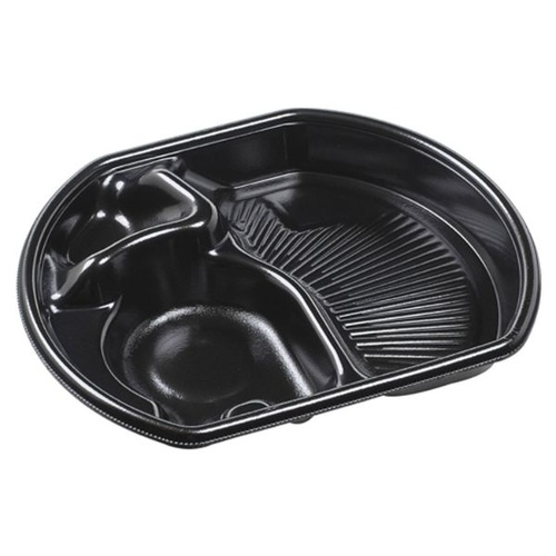 エフピコ 冷麺容器 SB半月24-20(42) 本体 黒画像