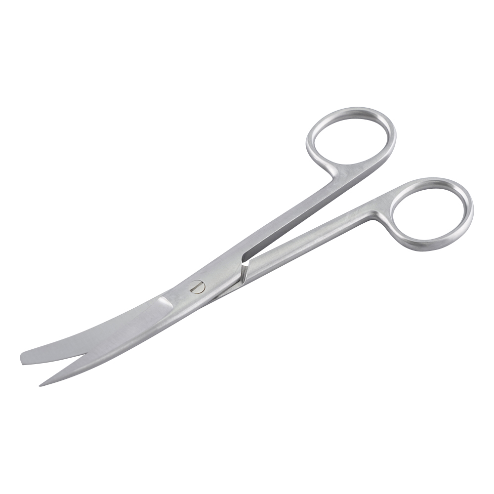 外科剪刀（ディスポタイプ6本入）　片尖　曲画像