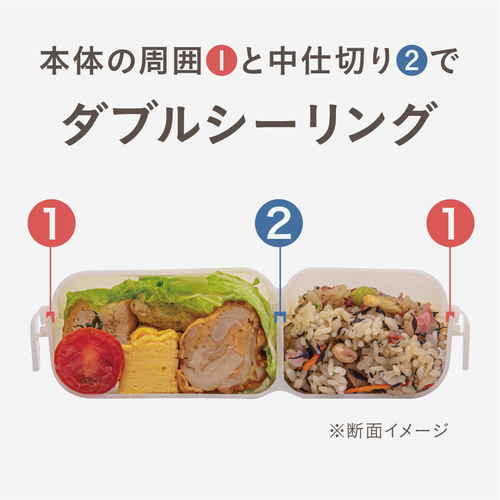 弁当箱　400ml　アニボール　盛り付け簡単お弁当箱　シロクマ 白くてかわいいシロクマのデザインが描かれた弁当箱の上面