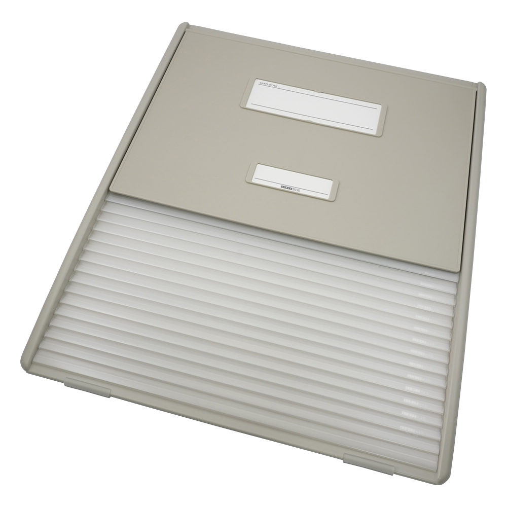 カードインデックス　A3／A4（縦2面）15名用　オフホワイト画像