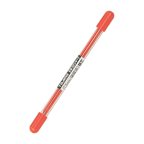 すみつけｼｬｰﾌﾟ硬質赤替芯 1ﾊﾟｯｸ(6本)画像