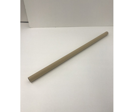 紙管 直径（内径）38×長さ1000mmX厚さ1.0mm 1本 白い背景に置かれた細長い円筒形の素材が真上から撮影されている。