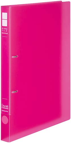 リングＦスリムＳ　透明桃Ａ４縦背幅２７ｍｍ１０冊