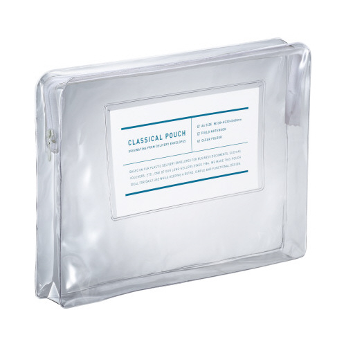 Ａ４ケース＜クラシカルポーチ＞クリア画像