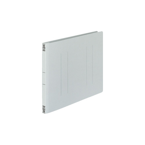 フラットファイルＶ樹脂とじ具　Ａ４横　灰画像