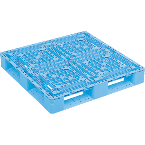 プラスチックパレット　D4-1010-2　青　1枚画像