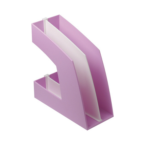 ファイルボックス（仕切板付）Ａ４縦　ピンク　１０個画像