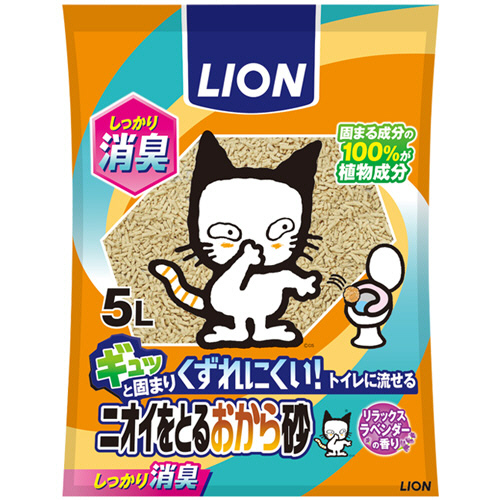 ﾆｵｲをとるおから砂 5L 1ﾊﾟｯｸ画像