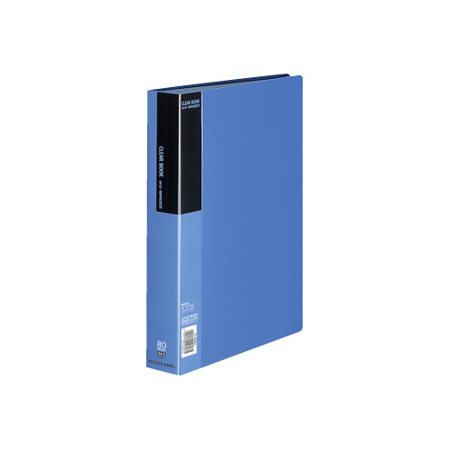 クリヤーブックベーシックＡ４縦８０ポケット青画像