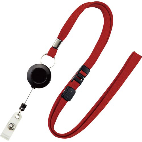 リールストラップ　赤画像