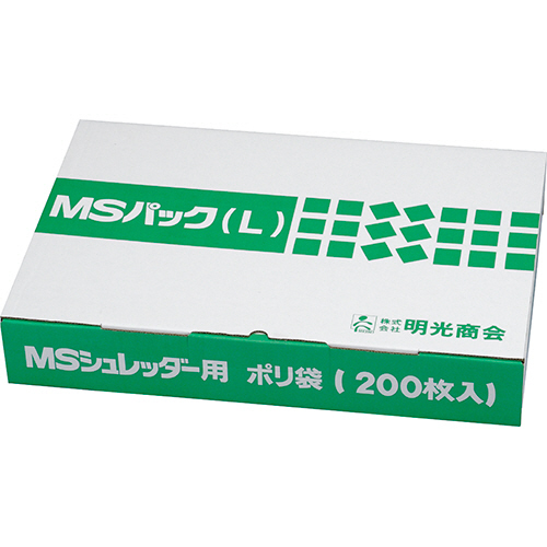 ｼｭﾚｯﾀﾞｰ用ｺﾞﾐ袋 MSﾊﾟｯｸ Lｻｲｽﾞ 1ﾊﾟｯｸ(200枚)画像