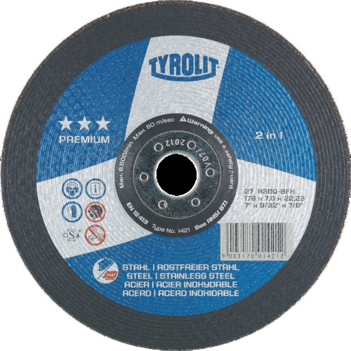 ｵﾌｾｯﾄ砥石 ﾌﾟﾚﾐｱﾑﾀｲﾌﾟ 125mm #30 1枚画像