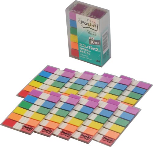 ポストイット　ジョーブ　１０ｍｍ幅　６色×１０画像