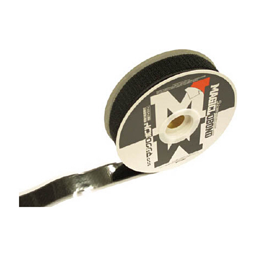 ﾏｼﾞｸﾛﾎﾞﾝﾄﾞ ﾒｽ 強粘着付 25mm×5m 黒 1巻画像