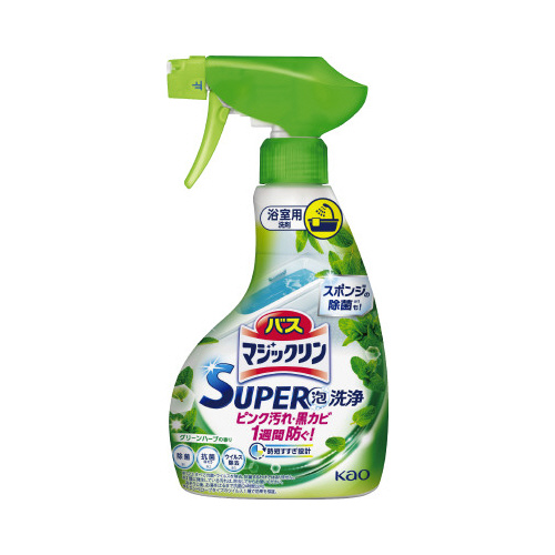 バスマジＳＵＰＥＲ泡　グリーンハーブ本体３５０ｍｌ画像