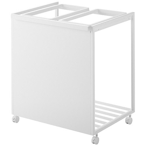 目隠し分別ﾀﾞｽﾄﾜｺﾞﾝ ﾀﾜｰ 45L 2分別 ﾎﾜｲﾄ 1台画像